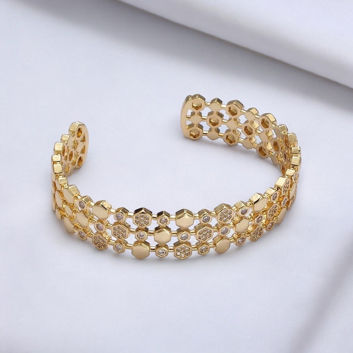 Gavriella Hexagonal Cuff Bracelet