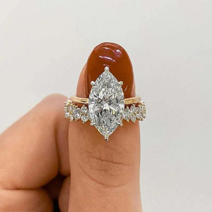 Marquise Cut Gold Ring