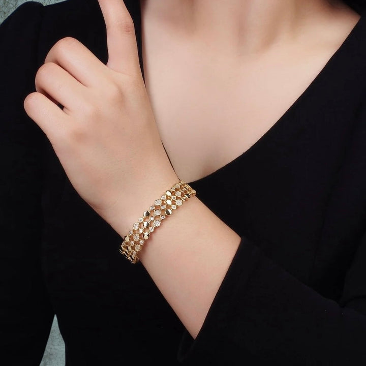 Gavriella Hexagonal Cuff Bracelet