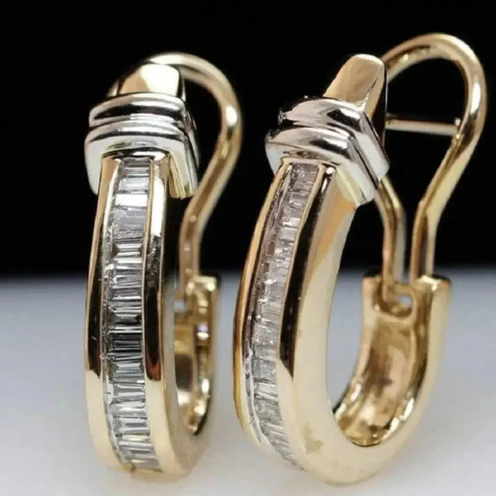 Vintage Gold Sparkle Earrings