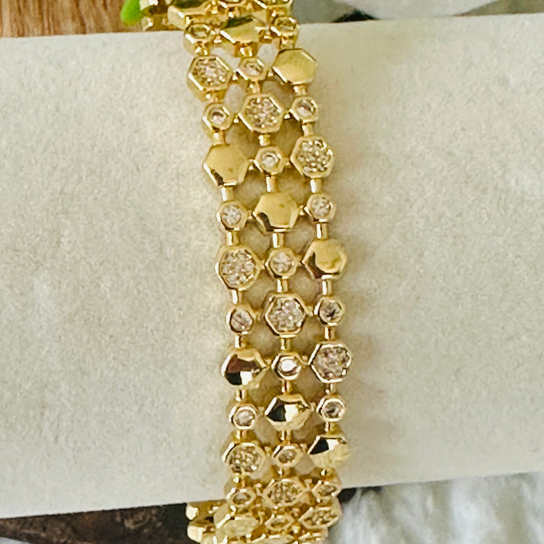 Gavriella Hexagonal Cuff Bracelet