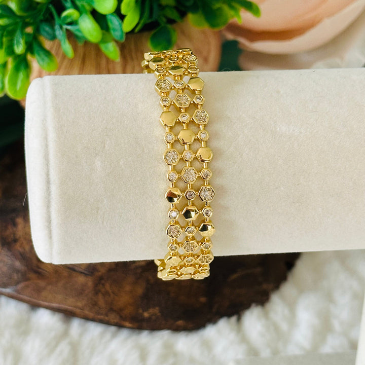 Gavriella Hexagonal Cuff Bracelet