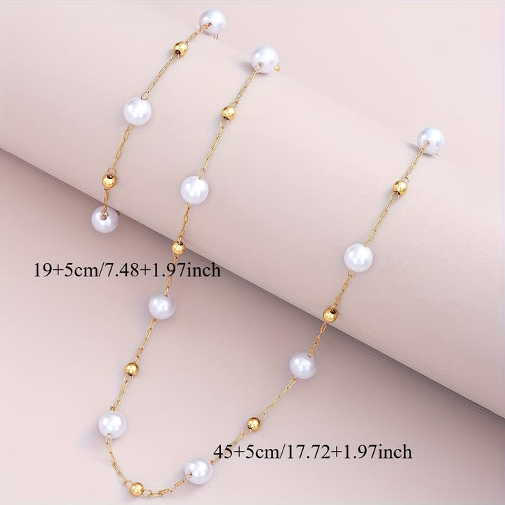 Dainty Pearl Chain Jewellery Set