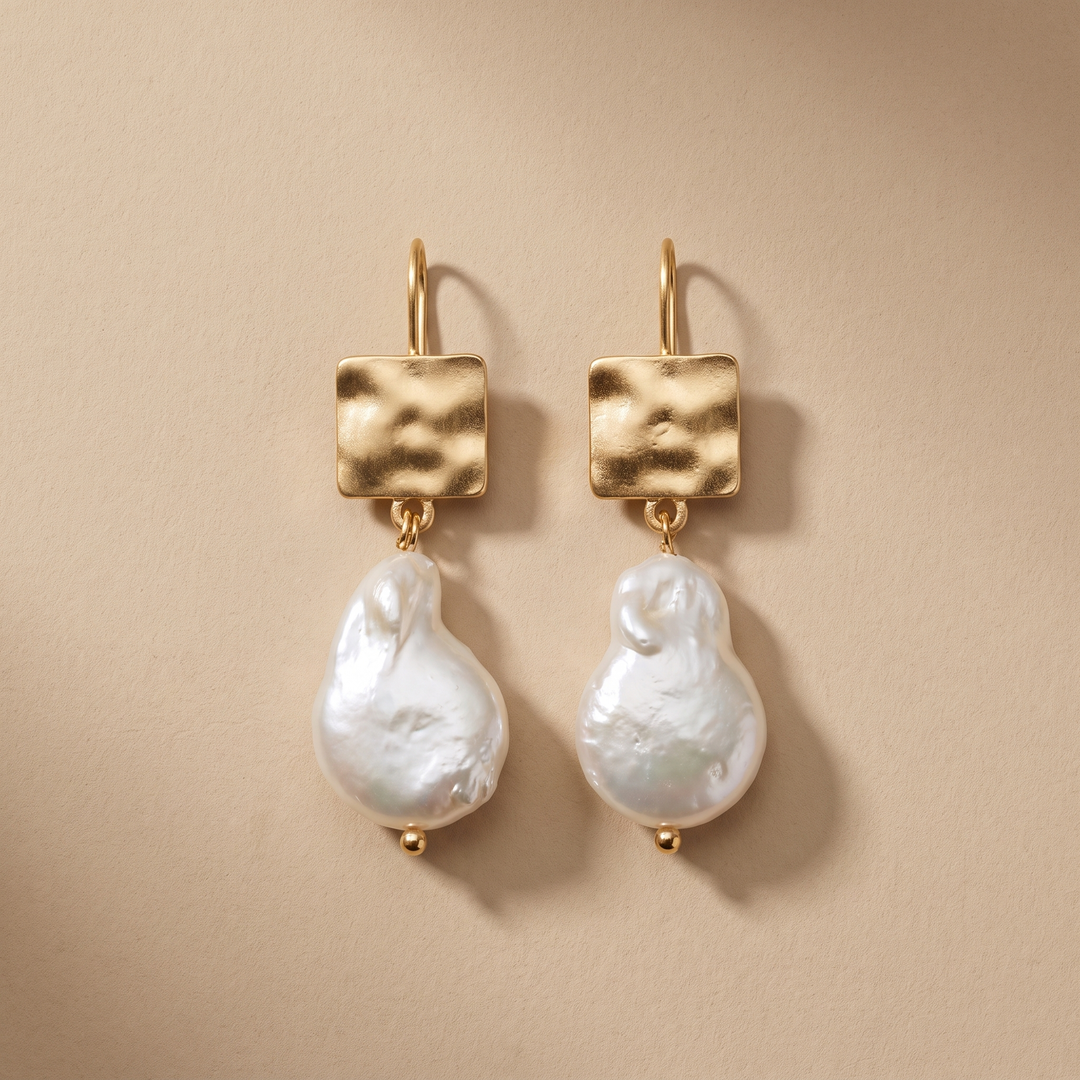Retro Freshwater Pearl Earrings
