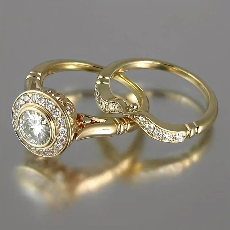 Vintage Gold and Zirconia Ring Pack