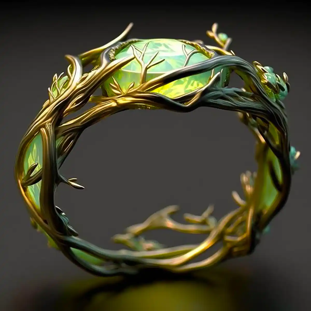Green Opal Ring