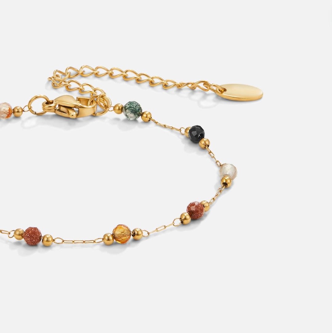 Serene Balance Coloured Gemstone Bracelet