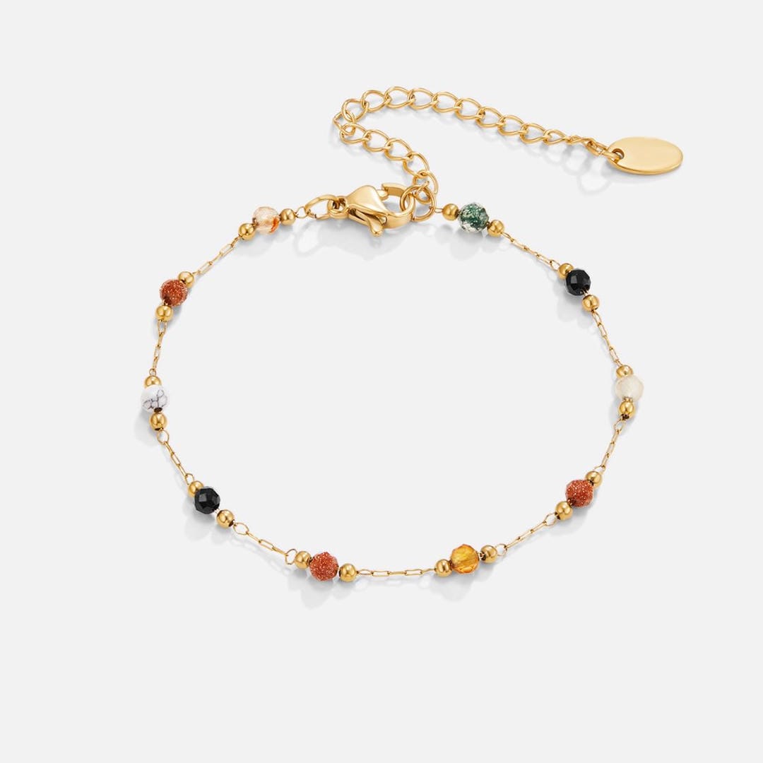 Serene Balance Coloured Gemstone Bracelet