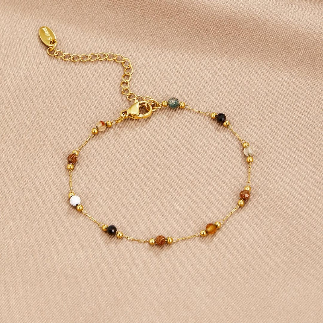 Serene Balance Coloured Gemstone Bracelet