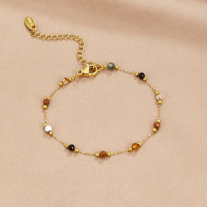 Serene Balance Coloured Gemstone Bracelet
