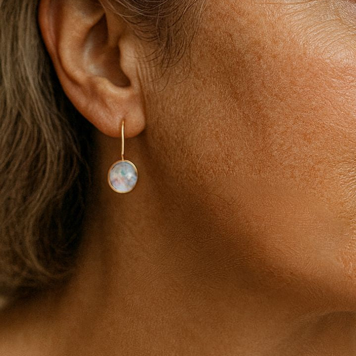 Opal Haven Gold Earrings